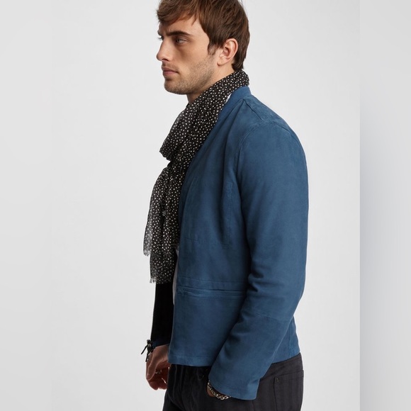John Varvatos racer suede jacket. James Bond jacket. Size small - Picture 1 of 8
